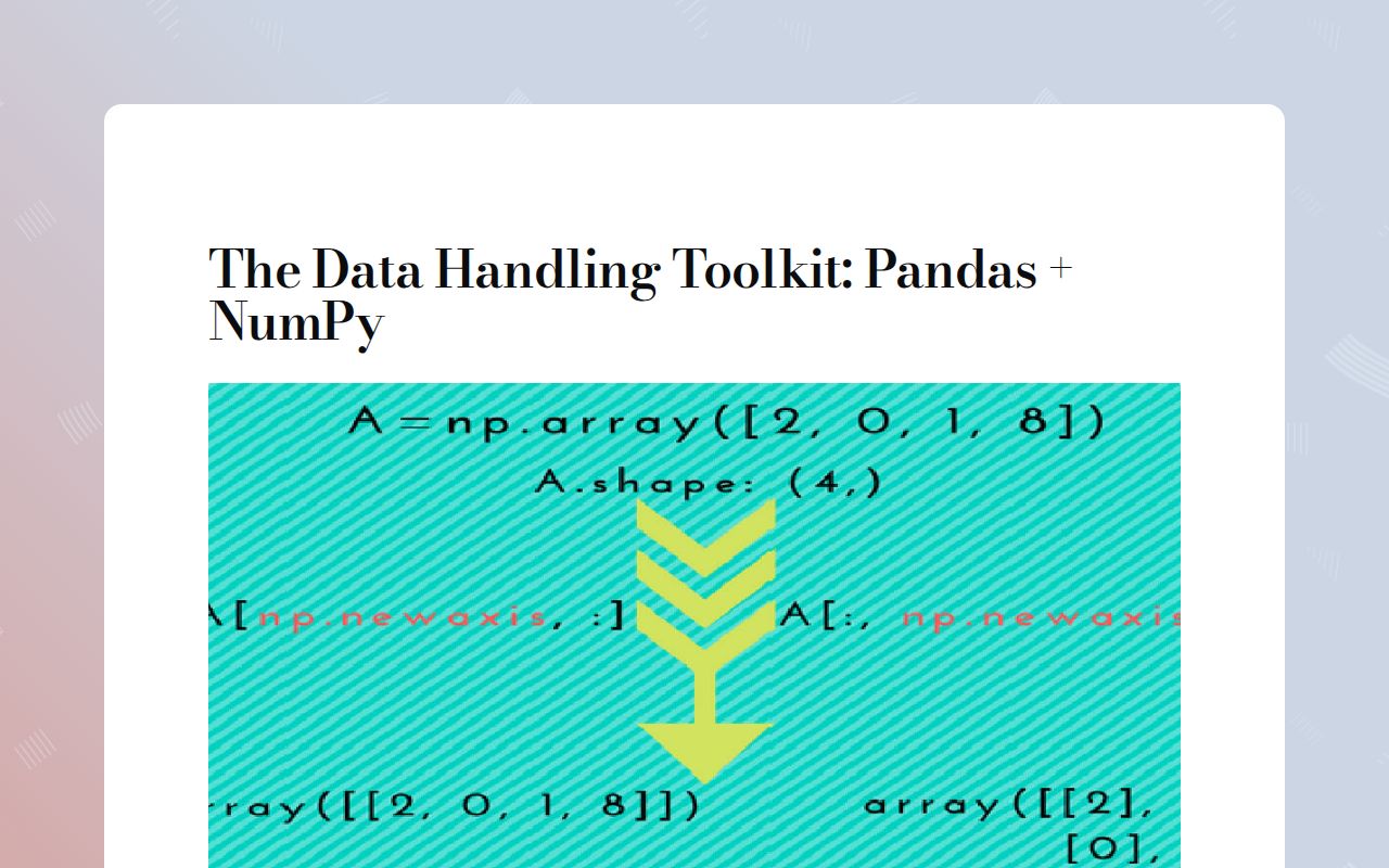 Data Handling